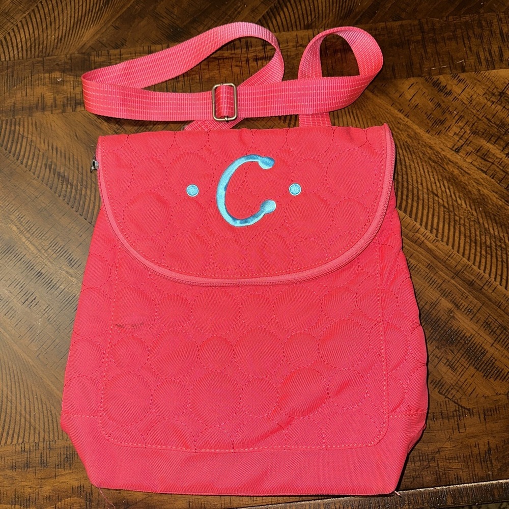 thirty one bag Hot Pink crossbody C monogram